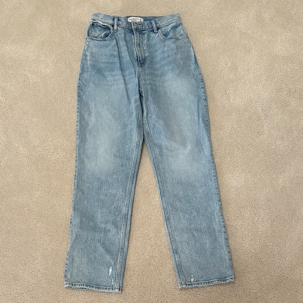 Abercrombie & Fitch Light Blue Straight Leg Jeans